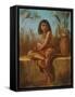 An Egyptian Flower Girl-Frederick Goodall-Framed Stretched Canvas