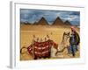 An Egyptian Man Rests His Camel Waiting for Locals and Tourists to Rent It-null-Framed Photographic Print