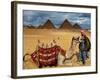 An Egyptian Man Rests His Camel Waiting for Locals and Tourists to Rent It-null-Framed Photographic Print