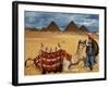 An Egyptian Man Rests His Camel Waiting for Locals and Tourists to Rent It-null-Framed Photographic Print