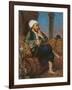 An Egyptian Man Smoking a Hookah-Louis Leopold Boilly-Framed Giclee Print