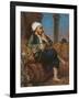 An Egyptian Man Smoking a Hookah-Louis Leopold Boilly-Framed Giclee Print