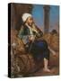 An Egyptian Man Smoking a Hookah-Louis Leopold Boilly-Stretched Canvas