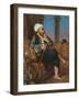 An Egyptian Man Smoking a Hookah-Louis Leopold Boilly-Framed Giclee Print