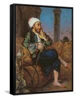 An Egyptian Man Smoking a Hookah-Louis Leopold Boilly-Framed Stretched Canvas