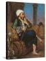 An Egyptian Man Smoking a Hookah-Louis Leopold Boilly-Stretched Canvas
