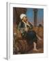 An Egyptian Man Smoking a Hookah-Louis Leopold Boilly-Framed Giclee Print