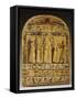 An Egyptian Painted Wood Stela Dynasty, circa 712-525 BC-null-Framed Stretched Canvas