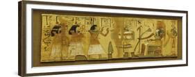 An Egyptian Papyrus Fragment. New Kingdom, 1196-1070 BC-null-Framed Giclee Print