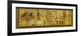 An Egyptian Papyrus Fragment. New Kingdom, 1196-1070 BC-null-Framed Giclee Print