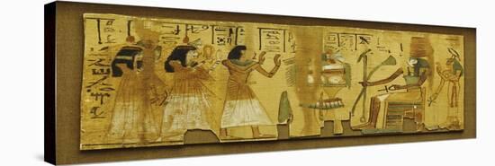 An Egyptian Papyrus Fragment. New Kingdom, 1196-1070 BC-null-Stretched Canvas