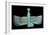 An Egyptian Turquoise Glazed Composition Pectorial in the Form of a Winged Isis-null-Framed Giclee Print