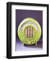 An Ekco Ad 65 Radio Set with Rare Green Casing, 1930s-null-Framed Premium Giclee Print