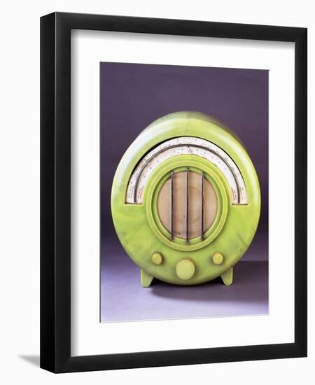 An Ekco Ad 65 Radio Set with Rare Green Casing, 1930s-null-Framed Premium Giclee Print