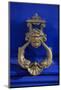 An elaborate door knocker in the suburbs of Paris, France-Paul Dymond-Mounted Photographic Print