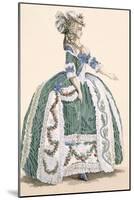 An Elaborate Royal Court Gown, Engraved by Dupin, Plate No.272-Augustin De Saint-aubin-Mounted Giclee Print