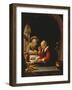 An Elderly Couple Eating-Frans Van Mieris-Framed Giclee Print