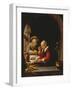 An Elderly Couple Eating-Frans Van Mieris-Framed Giclee Print