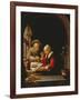 An Elderly Couple Eating-Frans Van Mieris-Framed Giclee Print