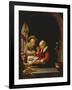 An Elderly Couple Eating-Frans Van Mieris-Framed Giclee Print