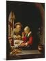 An Elderly Couple Eating-Frans Van Mieris-Mounted Giclee Print