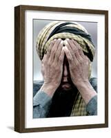 An Elderly Kashmiri Man Finishes Praying on the Outskirts of Balakot, Pakistan-null-Framed Photographic Print