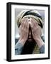 An Elderly Kashmiri Man Finishes Praying on the Outskirts of Balakot, Pakistan-null-Framed Photographic Print