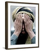 An Elderly Kashmiri Man Finishes Praying on the Outskirts of Balakot, Pakistan-null-Framed Photographic Print