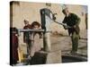 An Elderly Man Pumps Water from a Public Well in Kabul, Afghanistan, Friday, September 22, 2006-Rodrigo Abd-Stretched Canvas