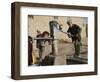 An Elderly Man Pumps Water from a Public Well in Kabul, Afghanistan, Friday, September 22, 2006-Rodrigo Abd-Framed Photographic Print