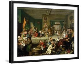 An Election Entertainment, 1755-William Hogarth-Framed Giclee Print