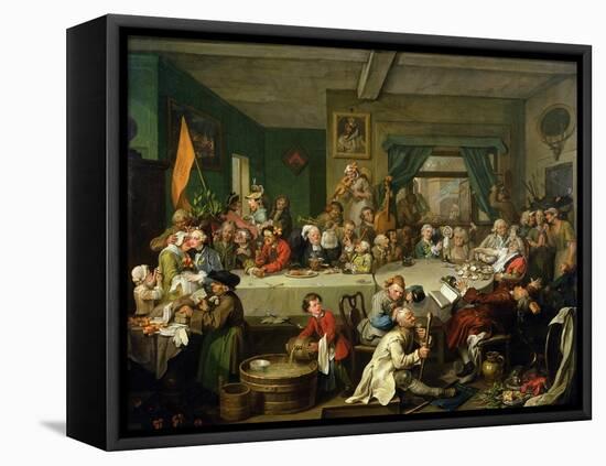 An Election Entertainment, 1755-William Hogarth-Framed Stretched Canvas