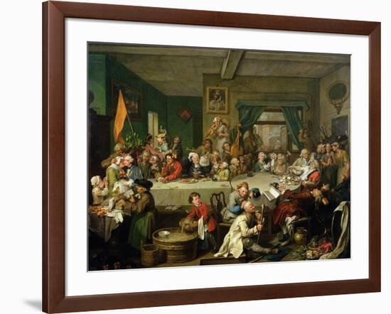 An Election Entertainment, 1755-William Hogarth-Framed Giclee Print