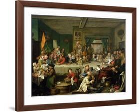 An Election Entertainment, 1755-William Hogarth-Framed Giclee Print