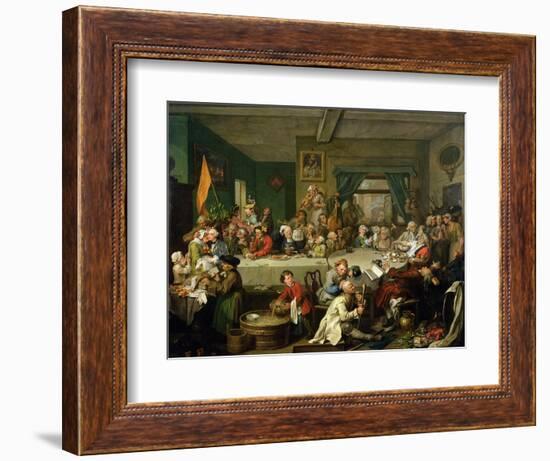 An Election Entertainment, 1755-William Hogarth-Framed Giclee Print