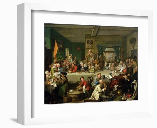 An Election Entertainment, 1755-William Hogarth-Framed Giclee Print