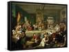 An Election Entertainment, 1755-William Hogarth-Framed Stretched Canvas