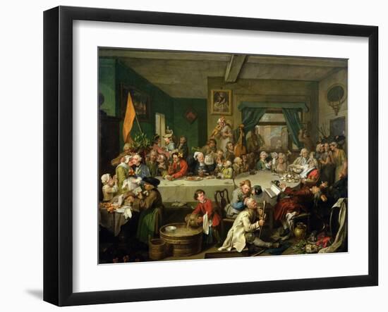 An Election Entertainment, 1755-William Hogarth-Framed Giclee Print