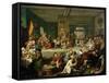 An Election Entertainment, 1755-William Hogarth-Framed Stretched Canvas