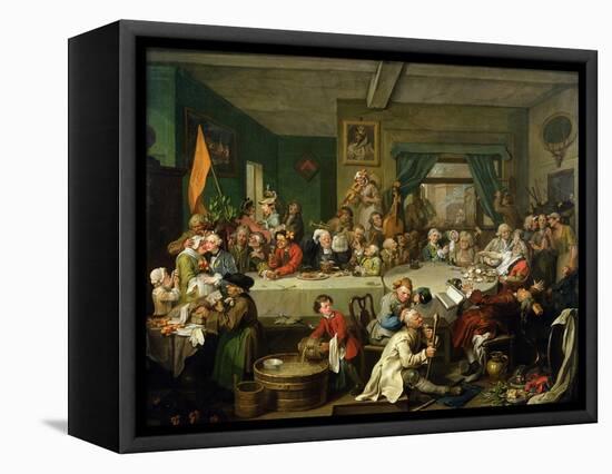 An Election Entertainment, 1755-William Hogarth-Framed Stretched Canvas