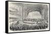 An Election Meeting in Chicago Opera House: in the Outcome General Grant Will be Elected-null-Framed Stretched Canvas
