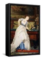 An Elegant Billiard Player-Charles Edouard Boutibonne-Framed Stretched Canvas