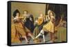 An Elegant Company Playing Music in an Interior-Dirck Hals-Framed Stretched Canvas