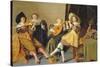 An Elegant Company Playing Music in an Interior-Dirck Hals-Stretched Canvas