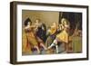 An Elegant Company Playing Music in an Interior-Dirck Hals-Framed Giclee Print