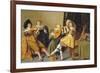 An Elegant Company Playing Music in an Interior-Dirck Hals-Framed Giclee Print