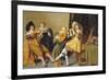 An Elegant Company Playing Music in an Interior-Dirck Hals-Framed Giclee Print