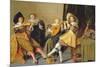 An Elegant Company Playing Music in an Interior-Dirck Hals-Mounted Giclee Print