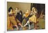 An Elegant Company Playing Music in an Interior-Dirck Hals-Framed Giclee Print