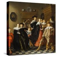 An Elegant Family in an Interior-Jan Olis-Stretched Canvas